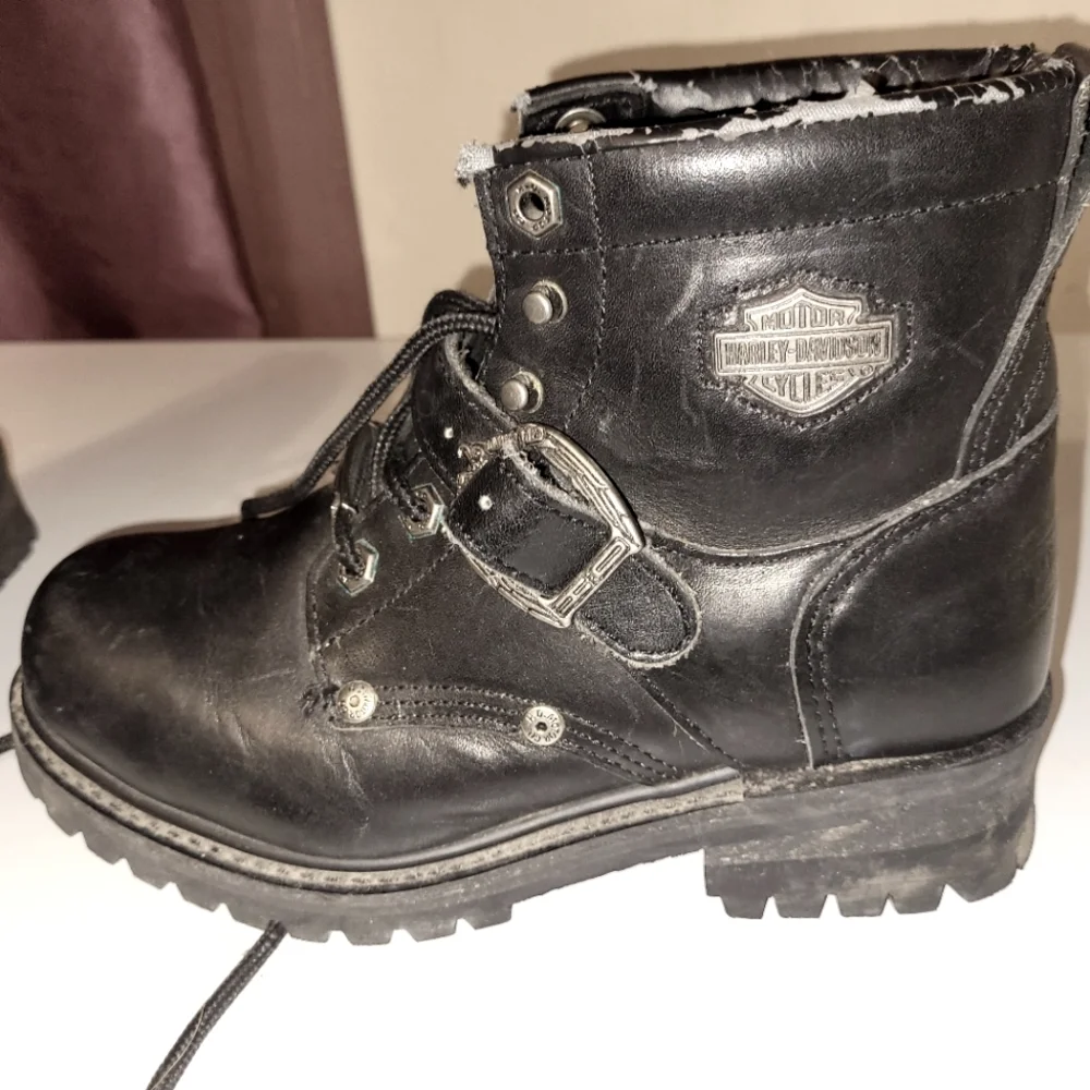 Harley-Davidson Black Combat Boots - Picture 4 of 9